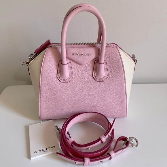Givenchy Goatskin Tri-color Mini Antigona (Pink & Off White) - Picture 6 of 12